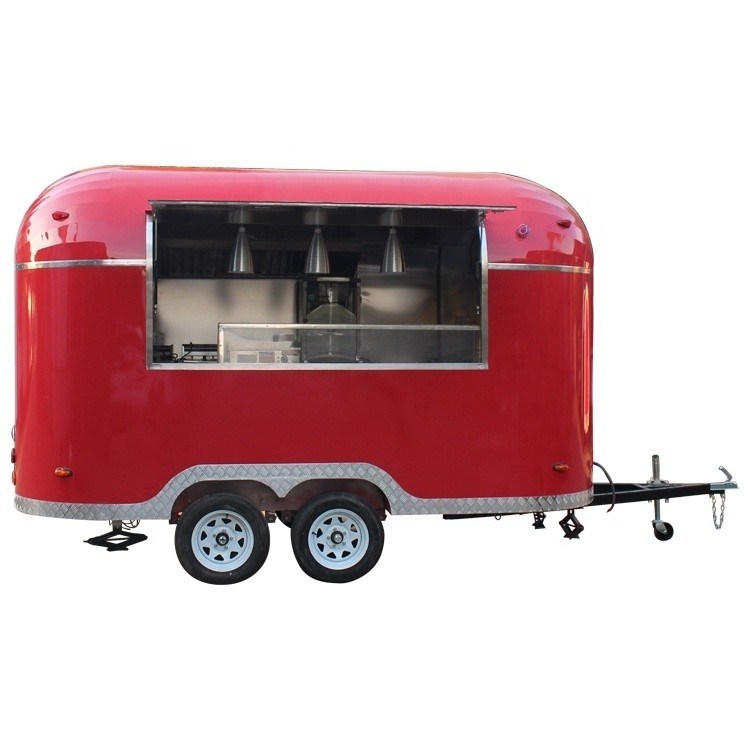 Caminhão de alimentação chinês Camper Trailer Cozinha / Loja de alimentos Caminhões móveis de gelados