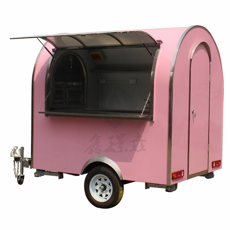 Trailer de carrinhos de comida de alta produtividade com forno de cozimento movível em Xangai