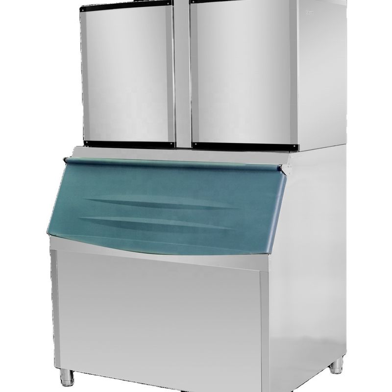 Fabricante de cubos de gelo Refrigerador de água ou ar Máquina de cubos de gelo automática combinada comercial