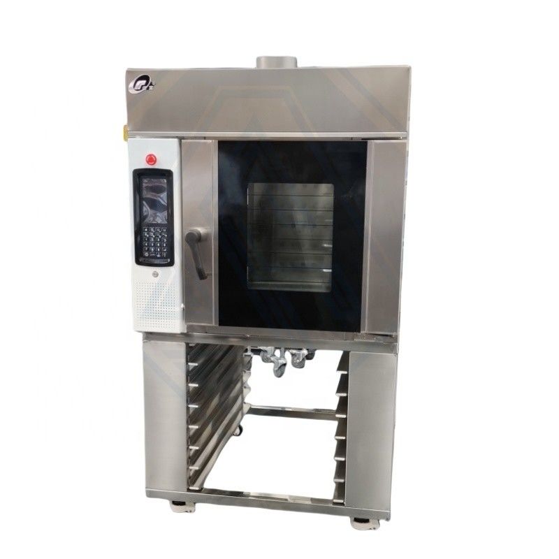 Forno de convecção rotativo elétrico industrial para padaria Capacidade 5/8/10/12/15 Taças 250 KG