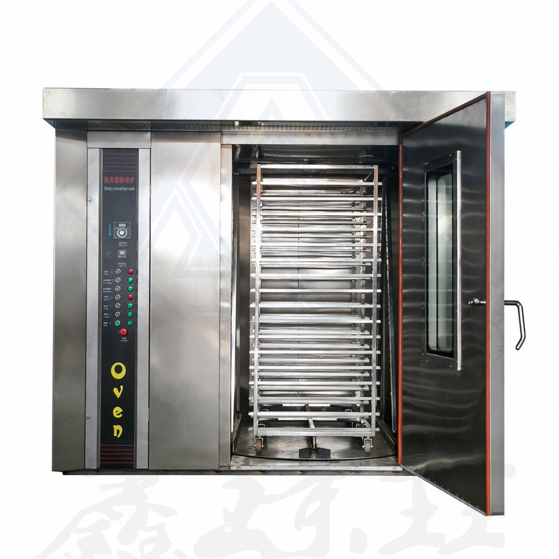Máquina de assar alimentos automática de forno rotativo para assar bolinhos bolinhos bolinhos biscoitos Fazer pão