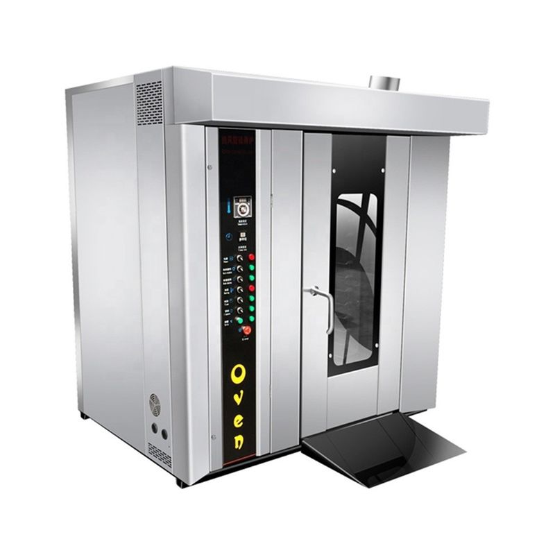16/32/64 Caixas Forno elétrico a gás diesel Forno rotativo para máquina de fazer pão