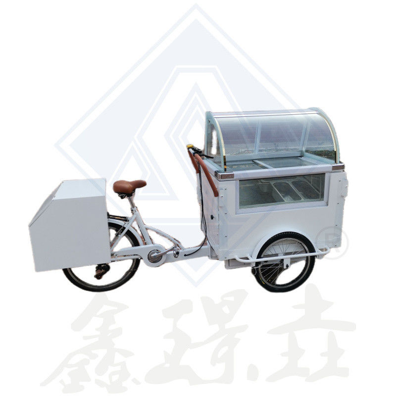 Máquina de fabricação de snacks, sorvetes, sorvetes doces, carrinho de bicicletas, carrinho de comida móvel 2450*930*970mm