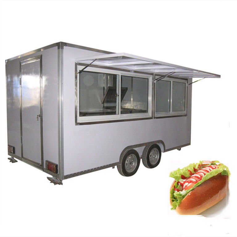 Máquina de fazer lanches para carrinho de comida de rua móvel 220x200x235cm Tamanho Frango Café Hot Dog