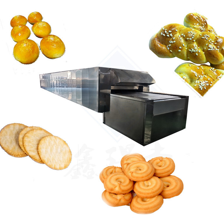 Equipamento de panificação de poupança de energia Túnel de gás Forno de pizza para pão e bolo de pita