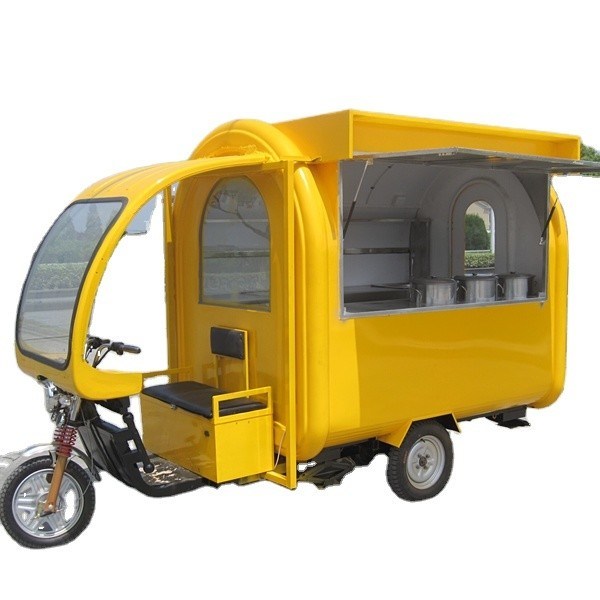380*160*235 CM Street Mobile Gas Ice Cream Food Truck com equipamento completo de cozinha
