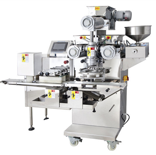 Capacidade de trabalho 20-135pcs/min SS304 Mochi Ice Cream PLC Control Encrusting Machine