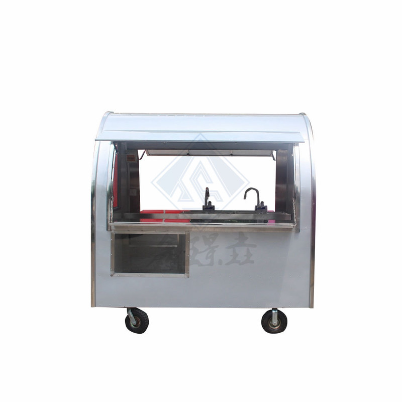 Caminhão de alimentação industrial redondo modelo quadrado personalizado para eixos únicos / duplos de 3,5 m