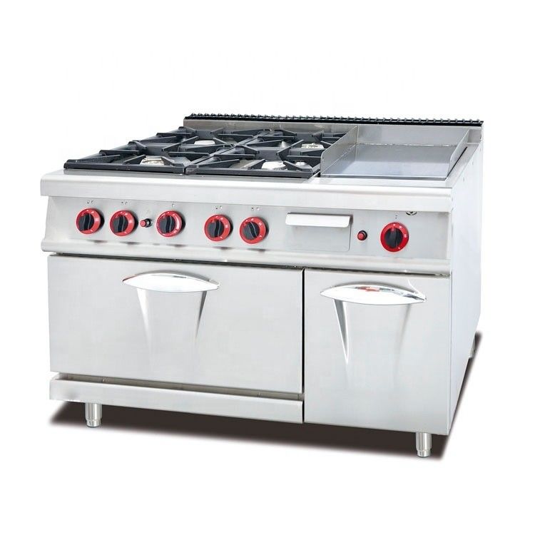 Melhore a sua experiência de cozinha com 4 fogões a gás Combinado Grill e forno de cozimento