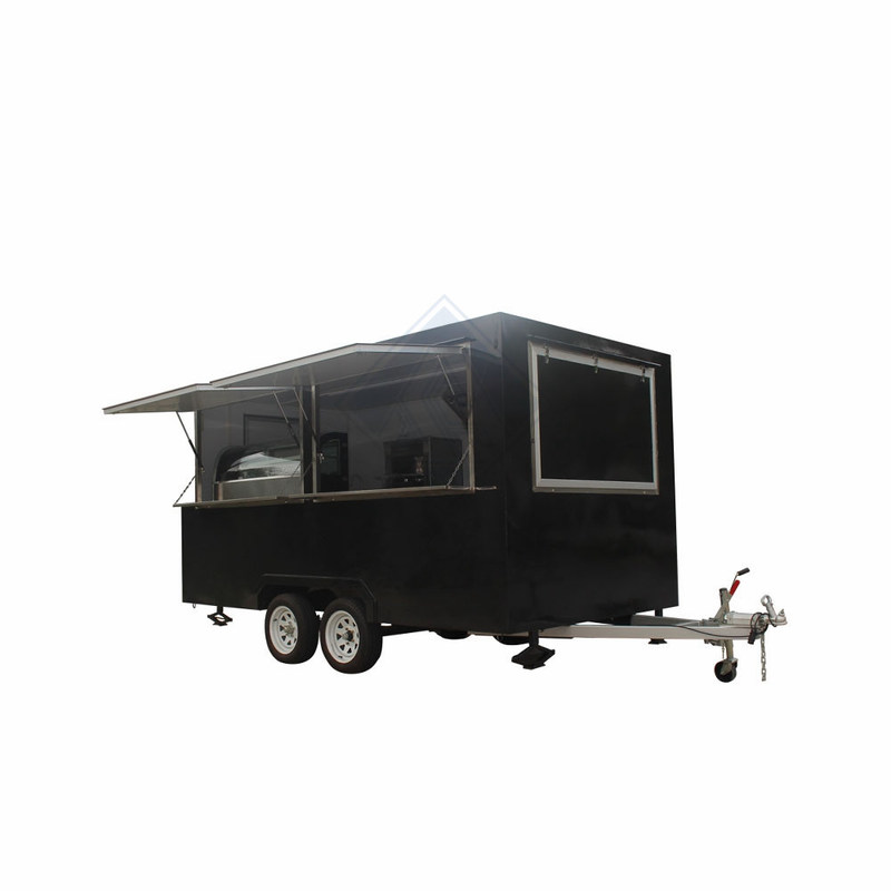 220V Long Life Service Single/Double Axles 580 Design Food Truck Móvel com Canopy
