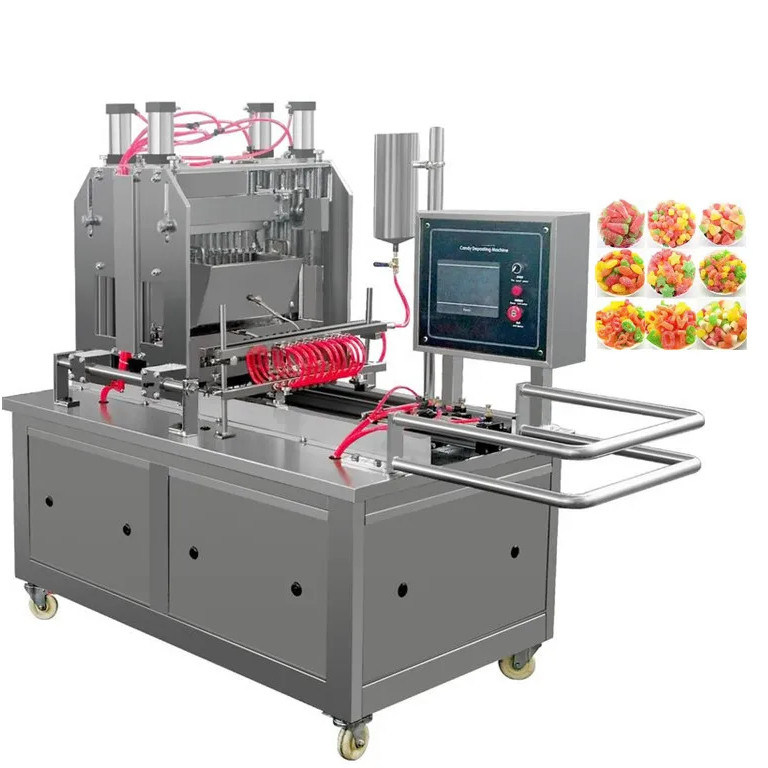 Nice Automática 50kg / h Hard Lollipop Soft Candy Machine para alta produção em Xangai