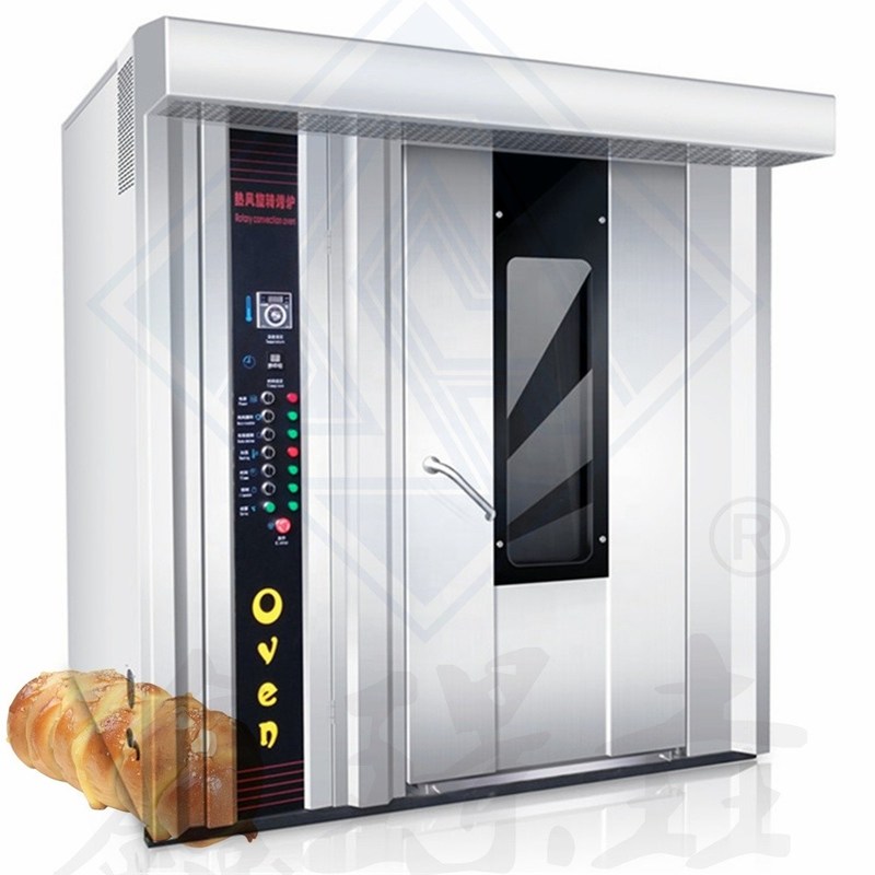 1800*2000*2200mm Tamanho Electric Biscuit Cake Pão Rotativo Gas Industrial Forno de Forno