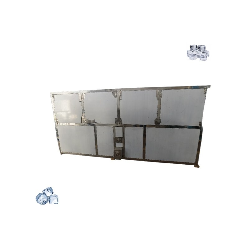 Home 10 toneladas de água de refrigeração máquina de gelo cubo máquina de gelo com capacidade de armazenamento de gelo 1000kg