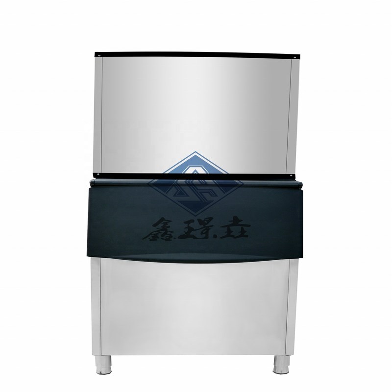 Fabricante de cubos de gelo industrial automático 700P 318kg/dia com arrefecimento por ar e bom
