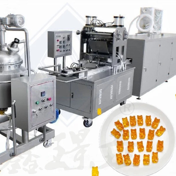 Máquina de chupa-chupa de doces de alta produção de 150 kg/h Adequada para a produção de doces