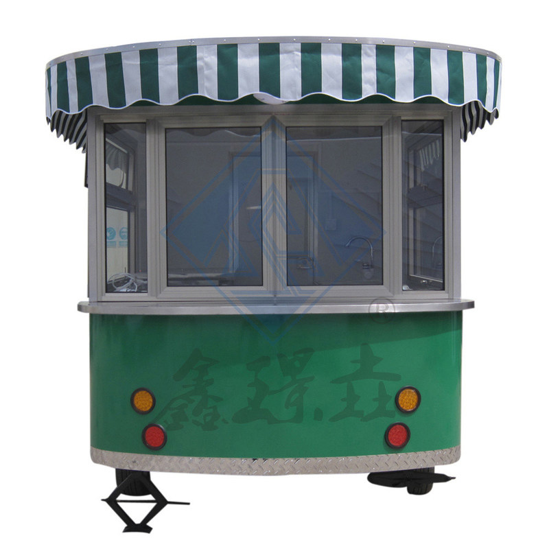 Modelo redondo industrial personalizado móvel com dossel de milho caminhão de alimentos 5M duplo eixo Nice Design