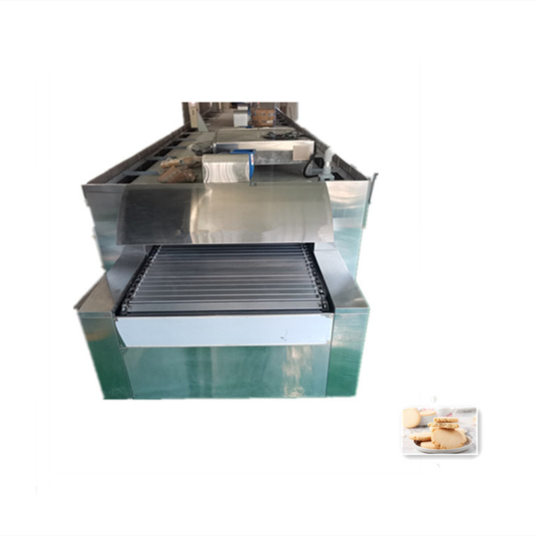 380V gas torrada pão biscoitos automático cupcake forno eléctrico túnel 7/8/10m