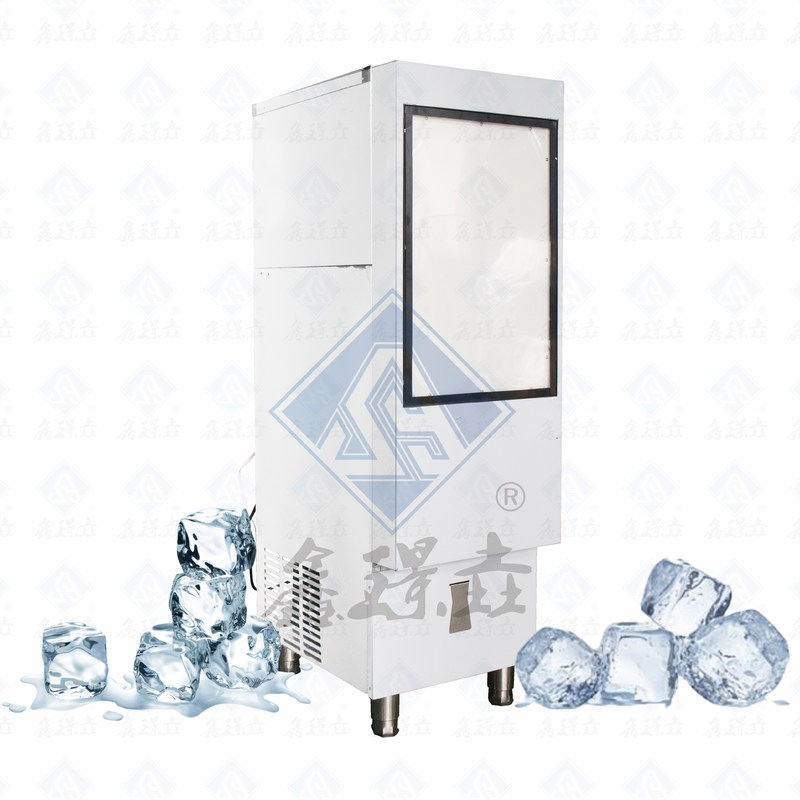 Máquina de fabricação de gelo comercial com alta produção e capacidade de armazenamento de gelo de 900 kg