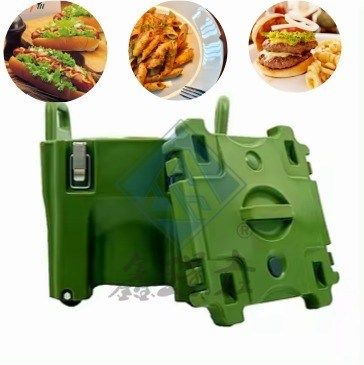 Container isolado de 20 litros para artigos de restauração 39 cm x 39 cm x 44,5 cm sem bandejas de alimentos