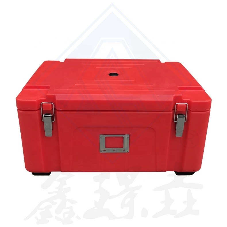 Caixa de almoço isolada de forma redonda Equipamento mecânico de cozinha com prato de esfregão